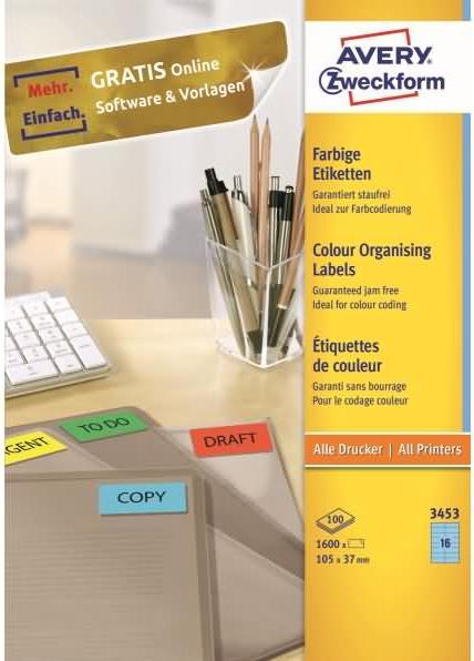 Produktbild Avery Organisation Etiketten