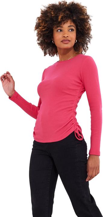 Actual product image Joe Browns Rouched Tie Side Ribbed Long Sleeve Top (46)