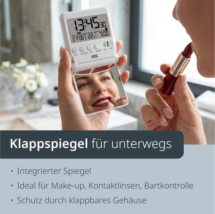 Actual product image ADE Digitalwecker CK2507-1 Weiss