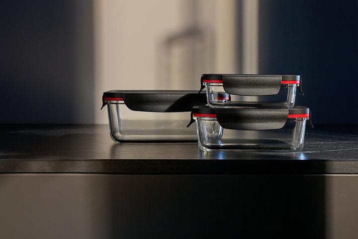 Productafbeelding Silit Storio Opslagpotten Set 3-delige Glazen Opslagpotten Luchtdicht Aromadeksel Voedselopslagpotten (2.40 l)