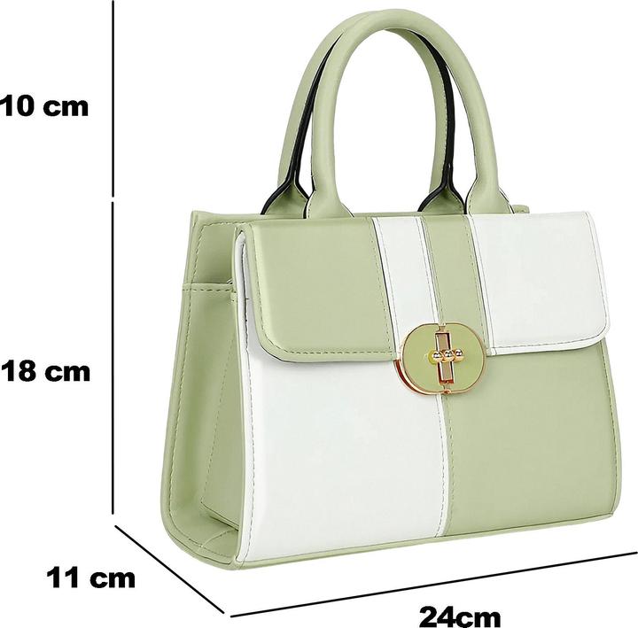 Produktbild Gallantry C-0184-LGREENWHITE Handtasche
