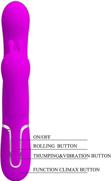 Produktbild Pretty Love Cammy Triple Vibrator Multifunktion 4 In 1 Rosa