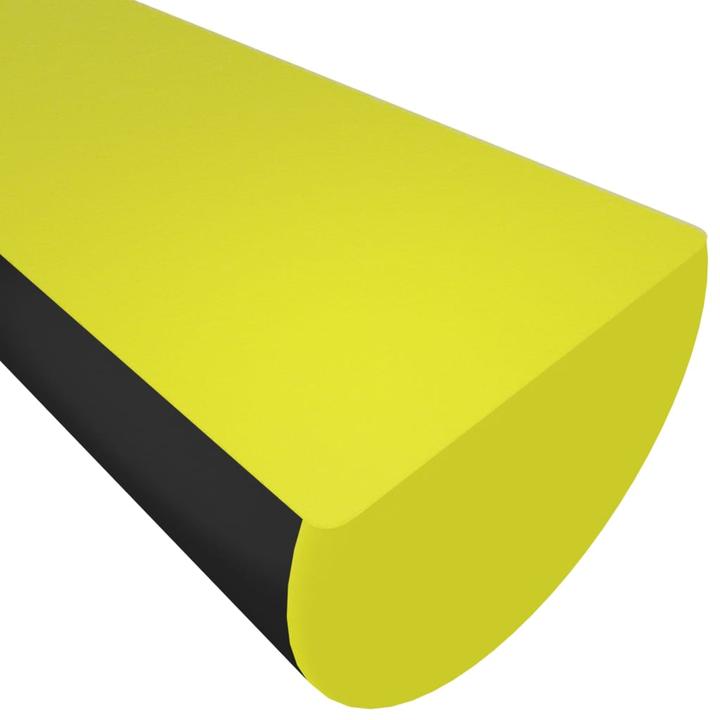 Actual product image vidaXL Kantenschoner Gelb & Schwarz 4x3x100 cm PU,Farbe: Gelb und