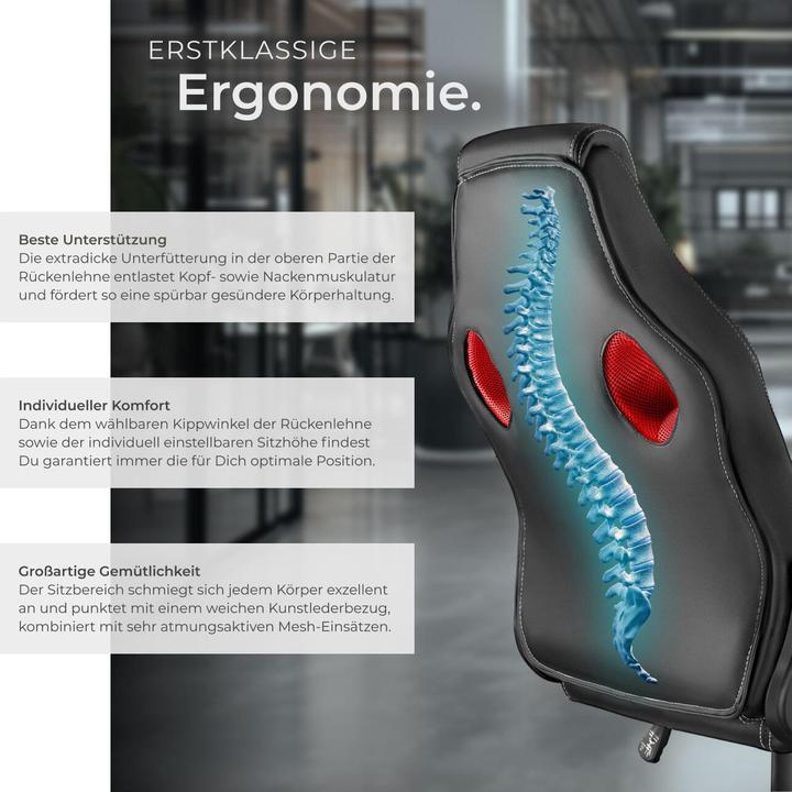 Image du produit tectake Chaise de bureau