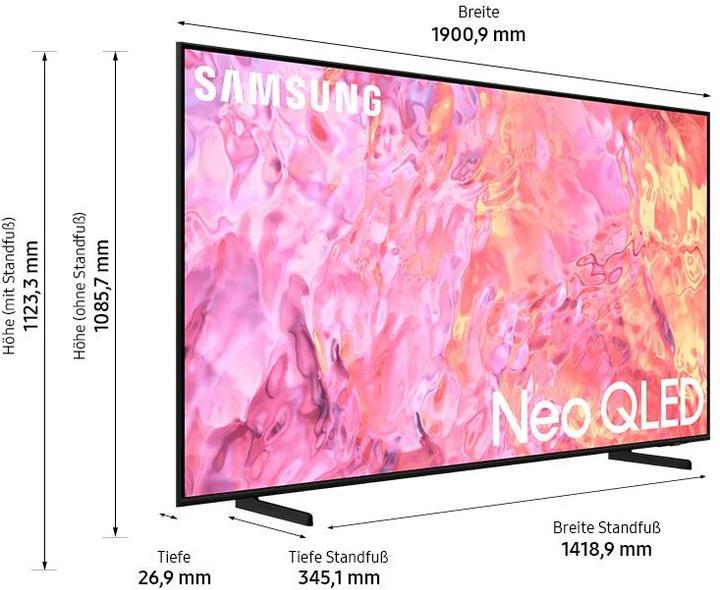 Actual product image Samsung QE85Q60C (85", Q60C, QLED, 4K, 2023)