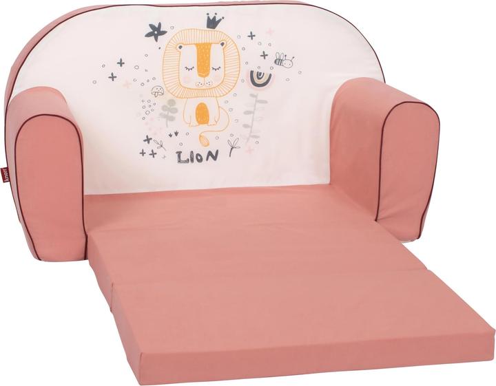 Knorrtoys Kindersofa - "Löwe Leo rose" (Divano per bambini)