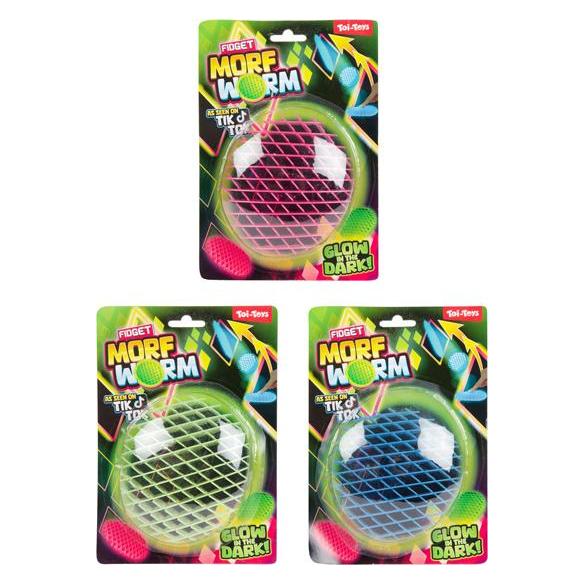 Toi-Toys Glow In The Dark Morf Worm Fidget