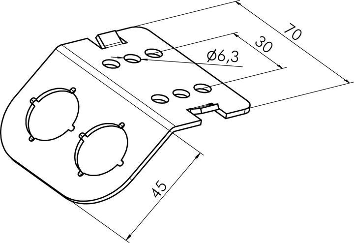 Produktbild Schlegel S CW245 S CW245 - Montagewinkel 135° / 2 Einbaustellen Edelstahl 1.4301