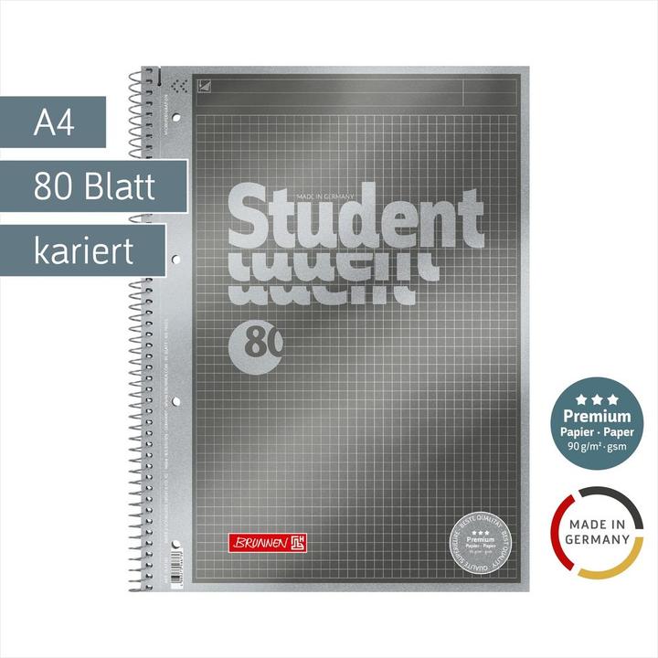 Actual product image Brunnen Collegeblock Premium Protocol (A4, Plain, Soft cover)