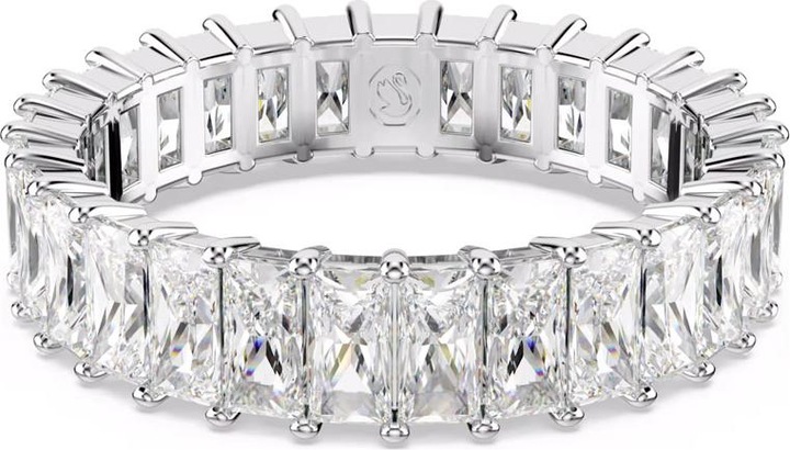 Produktbild Swarovski Matrix Ring Baguette Schliff Weiss (52)