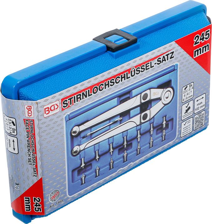 Produktbild BGS Stirnlochschlüssel-Satz (6 mm, 7 mm, 3 mm, 5 mm, 8 mm, 9 mm, 4 mm)