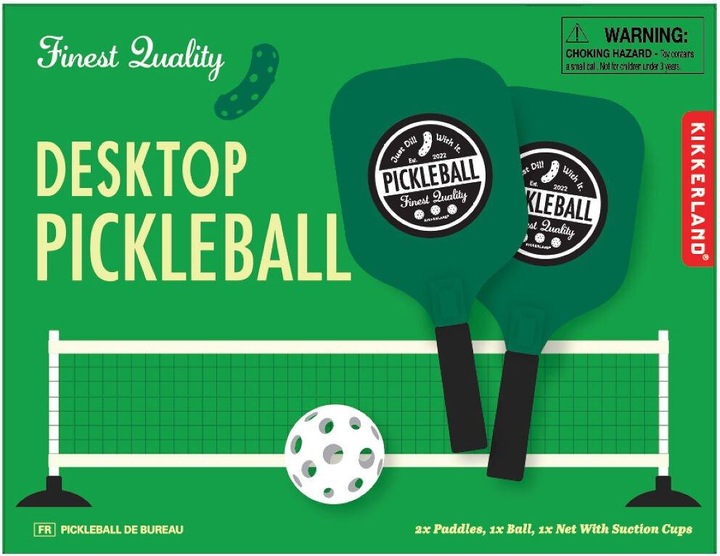 Actual product image Kikkerland Desktop Pickleball