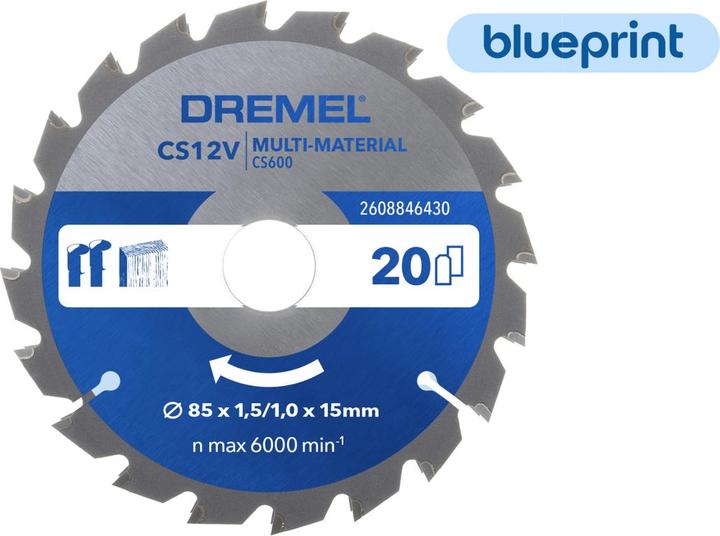 Dremel Multi Material Kreissägeblatt 85mm CS600 2608846430 Kreissägeblat