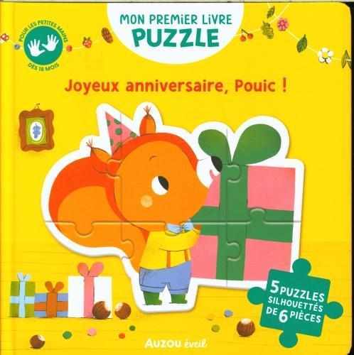 Image du produit Mon premier livre puzzle - Joyeux anniversaire, Pouic! (10 pièces)
