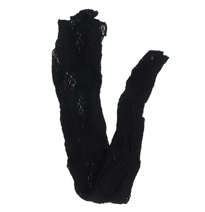 Actual product image Subblime 952129 Mesh Bodystocking With Dress Design And Floral Details Black One Size (S)