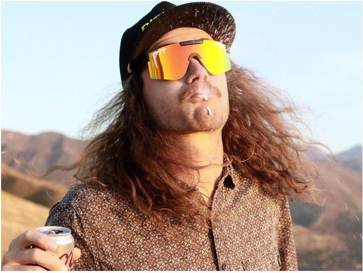 Actual product image Pit Viper The Mystery Polarized Double Wide (Black, Orange)