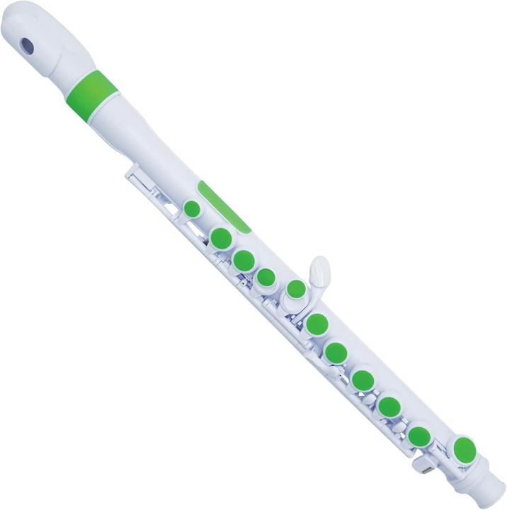 Nuvo N220JF jFlute2.0 "Donut" Children's Transverse Flute in C, White-Green (Transverse flute)