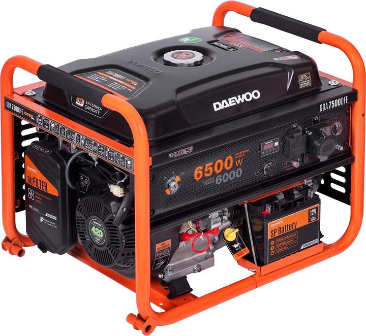 Produktbild Daewoo Power Products LPG-Benzin Stromerzeuger DUAL-FUEL (6000 W, 30 l)