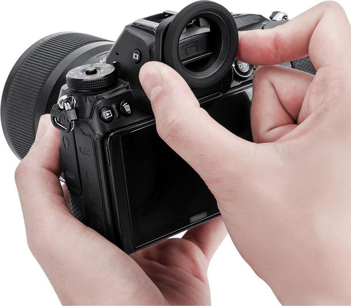 Actual product image JJC EF XT50L Camera Eyecup for Nikon Z6III, Z7II, Z6II, Z5, Z6, and Z7
