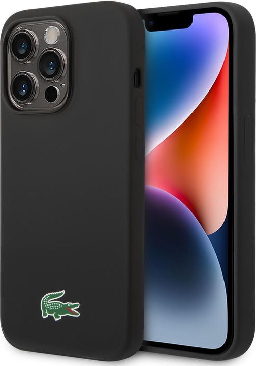 Lacoste LCHMP14LSLOK iPhone 14 Pro 6.1" czarny/zwart hardcase Siliconen MagSafe (Apple iPhone 14 Pro)
