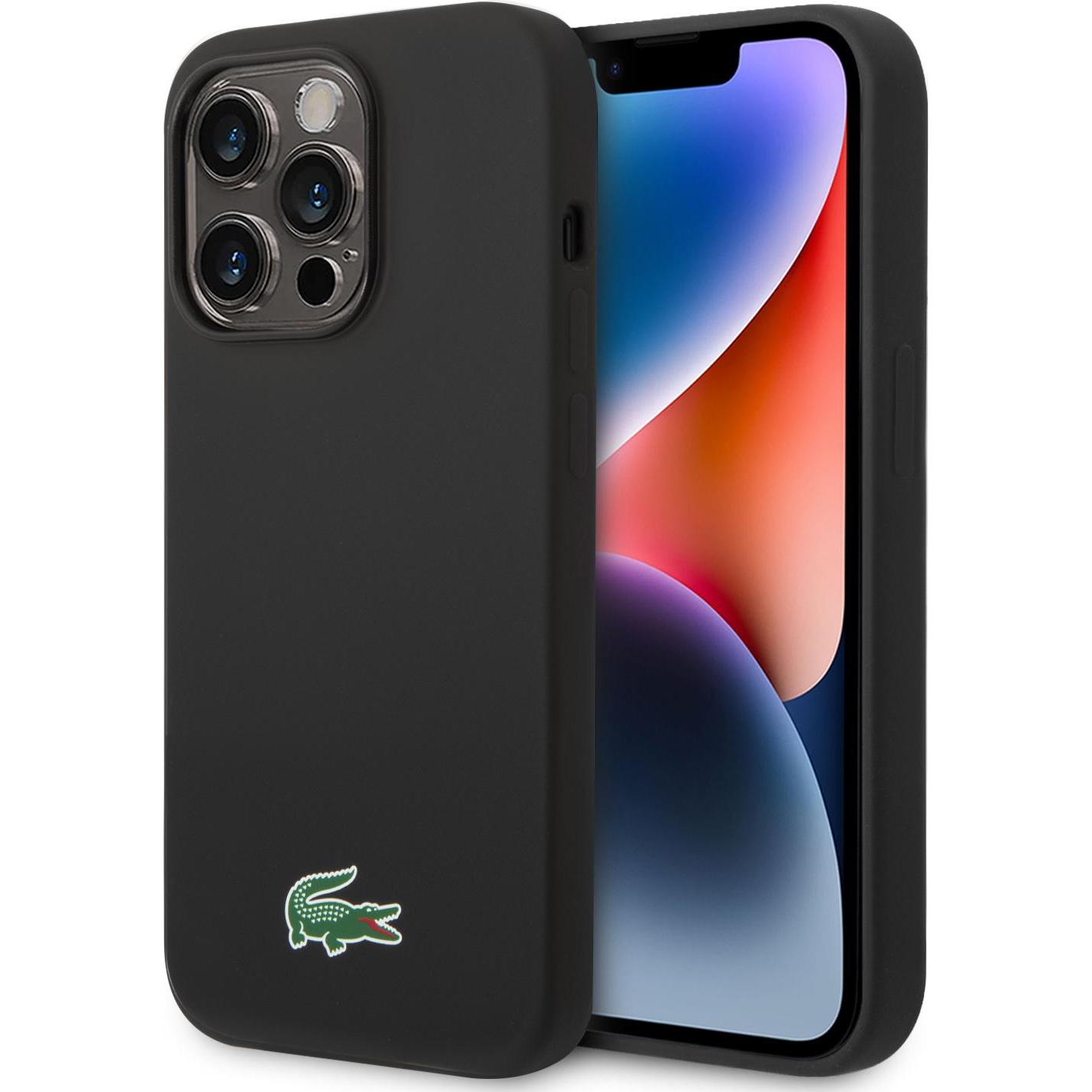Thumbnail - Lacoste LCHMP14LSLOK iPhone 14 Pro 6.1" czarny/black hardcase Silicone MagSafe (Apple iPhone 14 Pro), Smartphone Hülle, ...