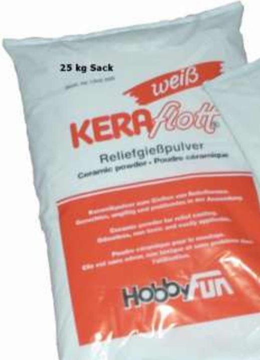 Actual product image Hobby Fun Keraflott Relief Casting Compound, White