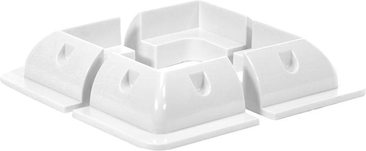 Immagine prodotto Offgridtec © Set di profili angolari in ABS bianco 150x150mm (Materiale di montaggio del sistema solare)