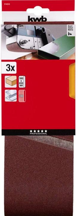Image du produit kwb Bande abrasive 100X610 grain 100 (100)