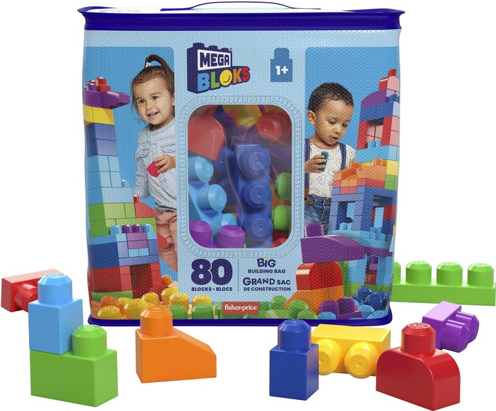 Produktbild Mega Bloks Bausteinebeutel pink (80 Teile)