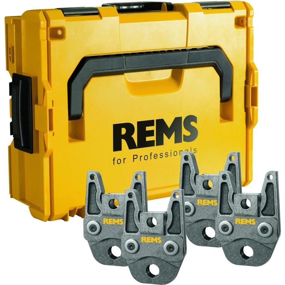 Rems, Pinza, Set di pinze a crimpare V 15-22-28-35 Set di pinze a crimpare V