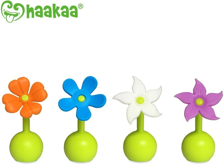 Actual product image Haakaa Breast Pump Flower Cap - Purple