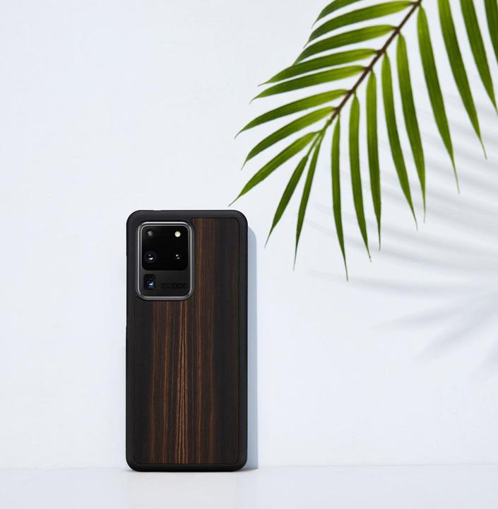 Immagine prodotto Man.Wand Custodia &WOOD per Galaxy S20 Ultra ebano juodas (Samsung Galaxy S20 Ultra)
