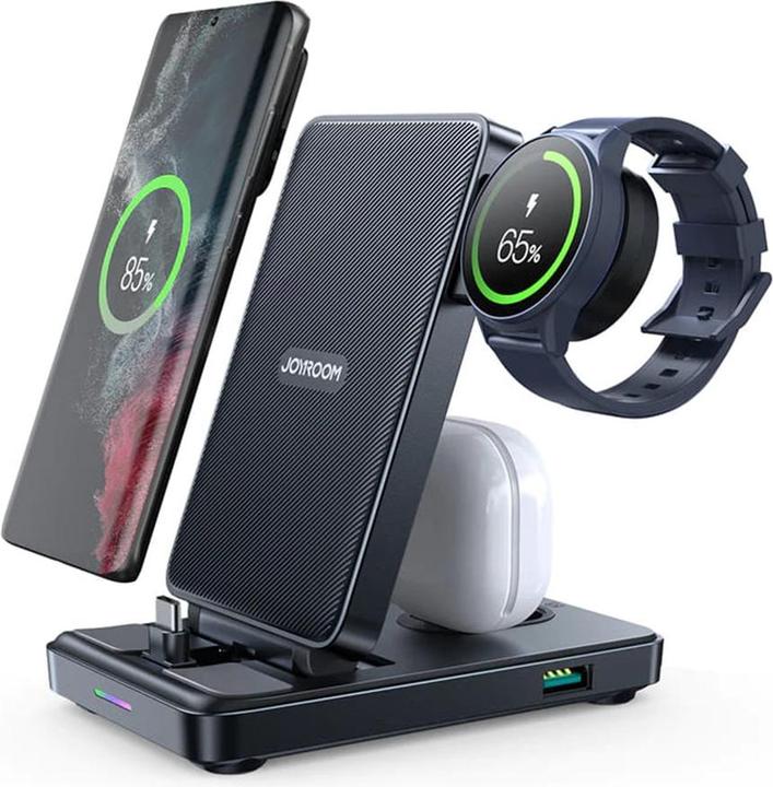Image du produit Joyroom JR-WQS01 Station de charge pliable 4 en 1 (version Type-C) (7.50 W)