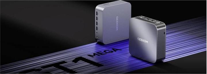 Produktbild Geekom Mini PC GT1 Mega Intel® Core™ Ultra 9 185H 5.1 GHz 16 GB RAM 1 TB SSD (1000 GB, 16 GB, Intel Core Ultra 9 185H)