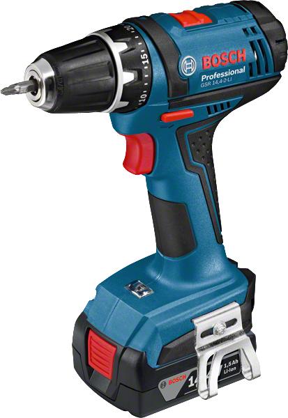 Actual product image Bosch Professional GSR 14.4-2-Li, 3 x battery incl. L-Boxx (Rechargeable battery operated)