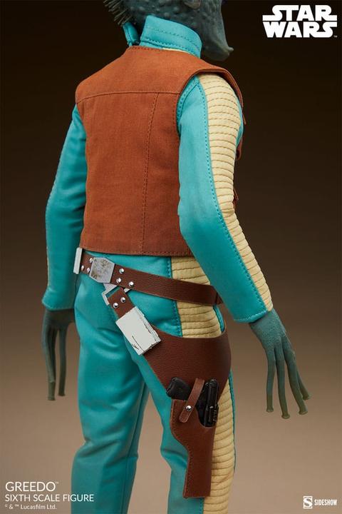 Actual product image Sideshow Star Wars Scum & Villainy action figure 1/6 Greedo 30 cm