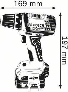 Actual product image Bosch Professional GSR 14.4-2-Li, 3 x battery incl. L-Boxx (Rechargeable battery operated)