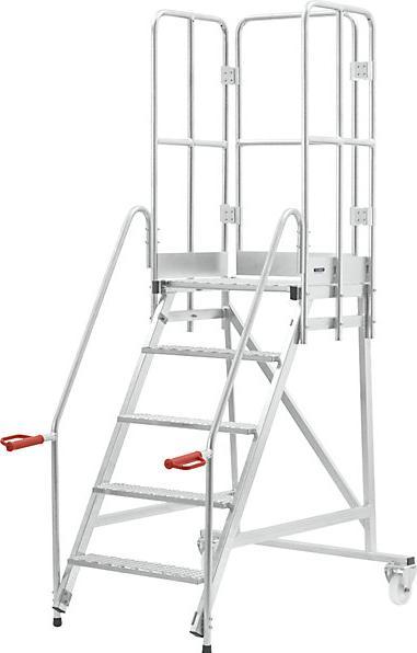 Produktbild eurokraft pro Mobile Podestleiter (Plattformleiter, 138.30 cm)