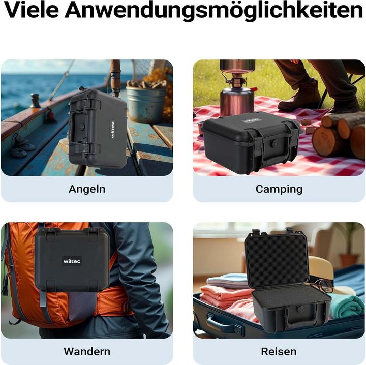 Produktbild Wiltec Universalkoffer 34x31x15,2cm wasserdicht Transportkoffer Schutzkoffer