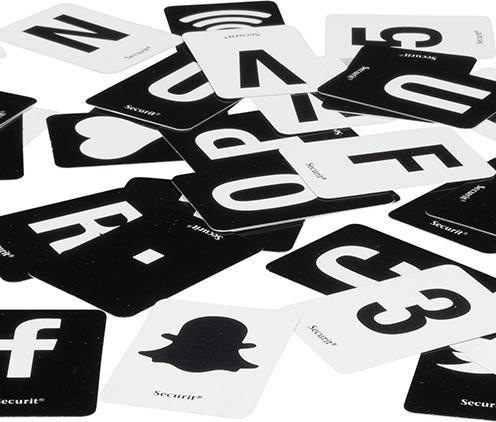 Produktbild Securit Buchstabenleiste schwarz (1.5 x 35.5 x 30 cm)