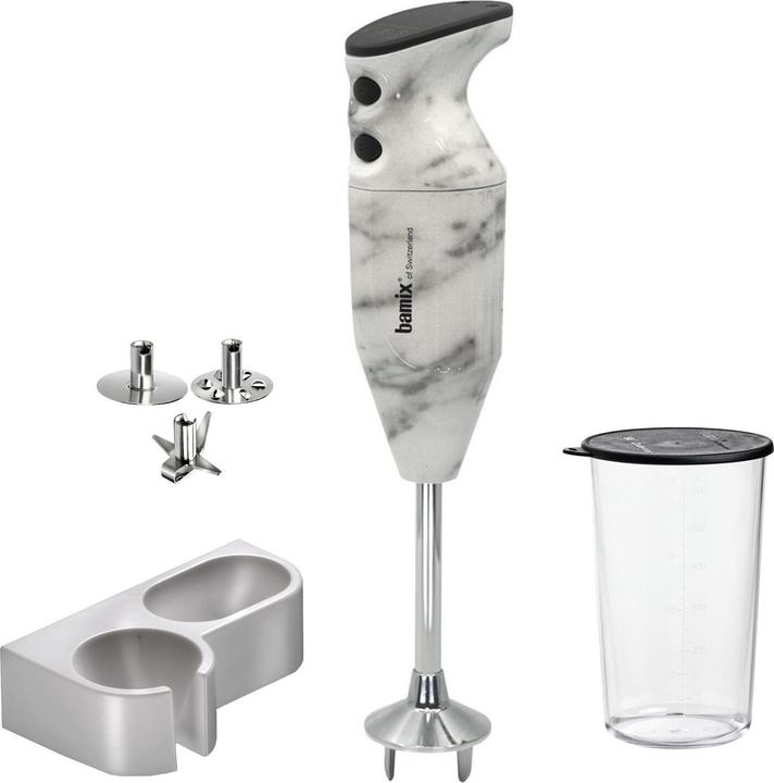 Actual product image Bamix M200 Hand blender, White Marble Special Edition