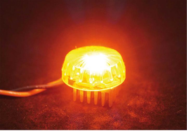 Actual product image Unilight 8W round light 10/24mm, RED