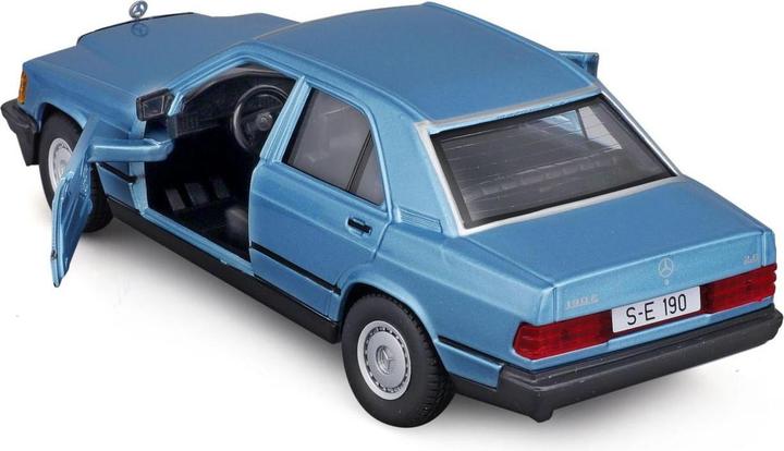 Actual product image Bburago Mercedes Benz 190E 1987 1/24 blue