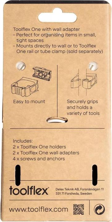 Actual product image Toolflex One holder with wall adapter