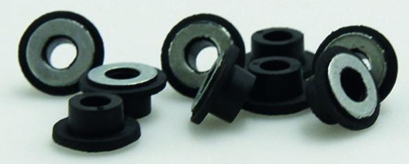 Stauffer Isolamento acustico rosette in gomma con ranelle (100 pz.)