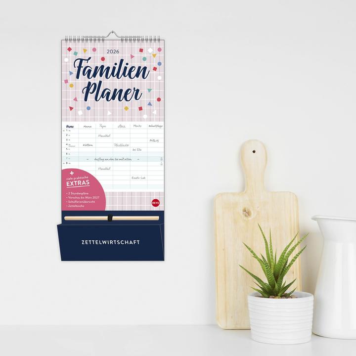 Image du produit Familienplaner plus Tasche 2026 (21 x 45 cm, Couverture rigide, Allemand)