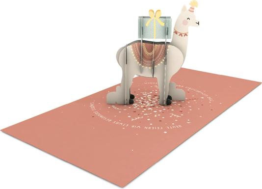 Produktbild Pop-Up Karte - Heute feiern wir Alpaka