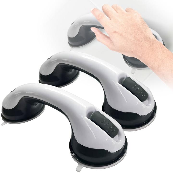 Actual product image Ideoon 2er-Set Haltegriff mit Saugnäpfen für Bad & WC