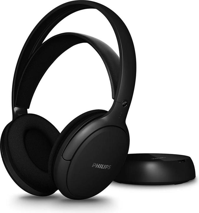 Produktbild Philips TV-Kopfhörer SHC5200M2/12 Schwarz (Keine Geräuschunterdrückung, 30 h, Kabellos)