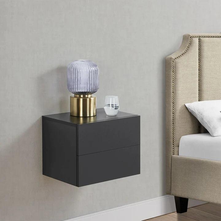 Immagine prodotto Juskys Wandschrank Nachttisch hängend (40 x 29 x 30 cm)